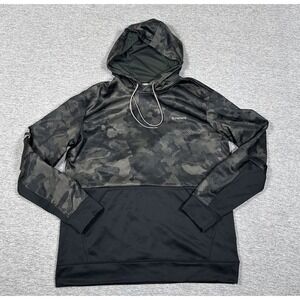 Simms Hoodie Mens Size Medium Gray Black Camo Pullover Outdoor Sweatshirt